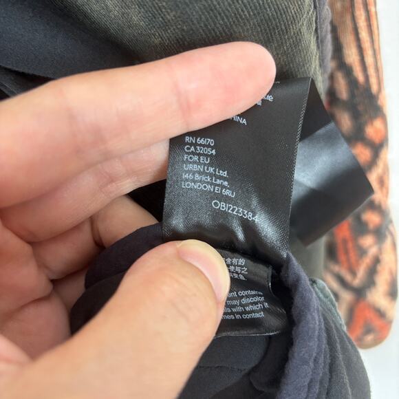 We the Free People Ada Quilted Jacket Small corduroy oversized boho retro Ikat - Picture 14 of 14